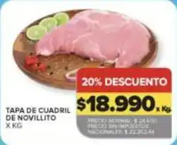 Carrefour Market Tapa de cuadril de novillito oferta