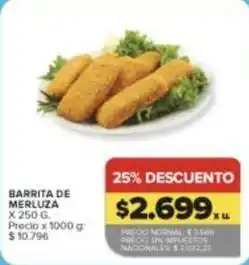 Carrefour Market Barrita de merluza oferta