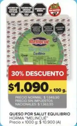 Carrefour Market Melincue - queso por salut equilibrio horma oferta