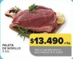 Carrefour Market Paleta de novillo oferta