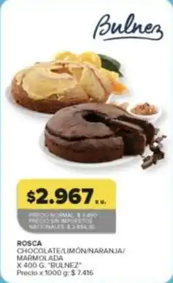 Carrefour Market Rosca chocolate/limón/naranja/marmolada oferta