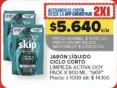 Carrefour Market Skip - jabón líquido ciclo corto limpieza activa doy oferta