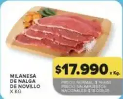 Carrefour Market Milanesa de nalga de novillo oferta