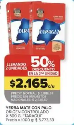 Carrefour Market Origen - yerba mate con palo oferta
