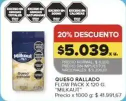 Carrefour Market Milkaut - queso rallado oferta