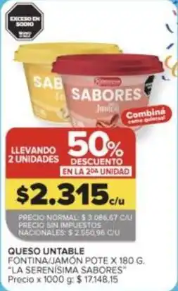 Carrefour Market Queso untable oferta