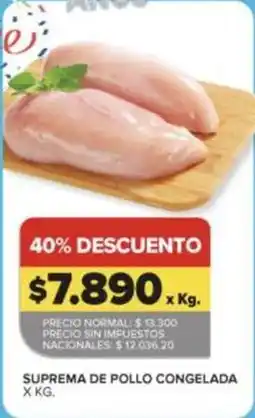 Carrefour Market Suprema de pollo congelada oferta