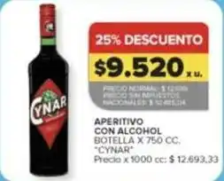 Carrefour Market Cynar - aperitivo con alcohol oferta