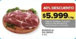 Carrefour Market Bond iola de cerdo oferta