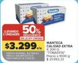 Carrefour Market Tonadita - manteca oferta