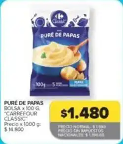 Carrefour Market Puré de papas oferta