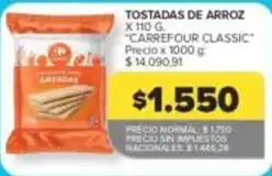 Carrefour Market Tostadas de arroz oferta