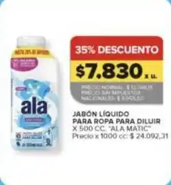 Carrefour Market Ala - jabón líquido para ropa para diluir oferta