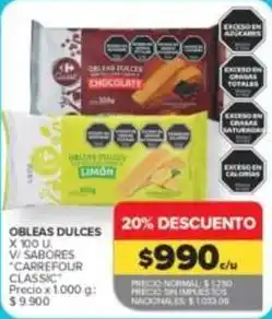Carrefour Market Carrefour - obleas dulces oferta