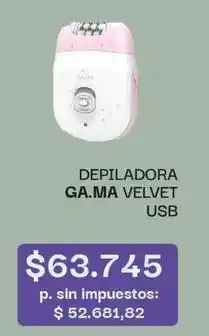 Jumbo Gama - depiladora velvet usb oferta