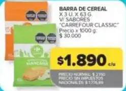 Carrefour Market Barra de cereal oferta