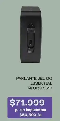 Jumbo Jbl - parlante go essential negro 5613 oferta