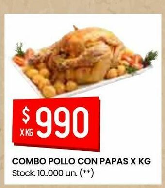 Changomas Combo pollo con papas oferta