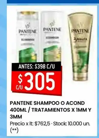 Changomas Shampoo o acond pantene oferta