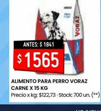 Walmart Alimento para perro voraz carne x 15 kg oferta