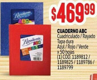 Makro Cuaderno abc oferta