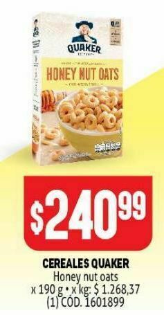 Makro Cereales quaker 190g oferta