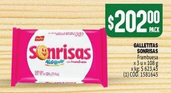 Makro Galletitas sonrisas oferta
