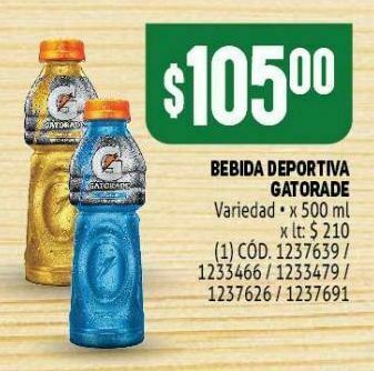 Makro Bebida deportiva gatorade 500ml oferta