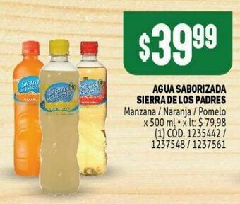 Makro Agua saborizada sierra de los padres 500ml oferta