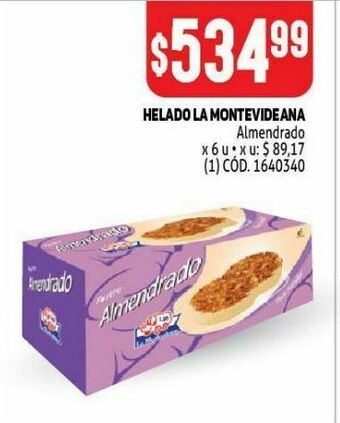 Makro Helado la montevideana 6un oferta