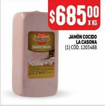 Makro Jamón cocido la casona kg oferta