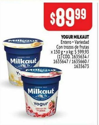 Makro Yogur milkaut 150g oferta