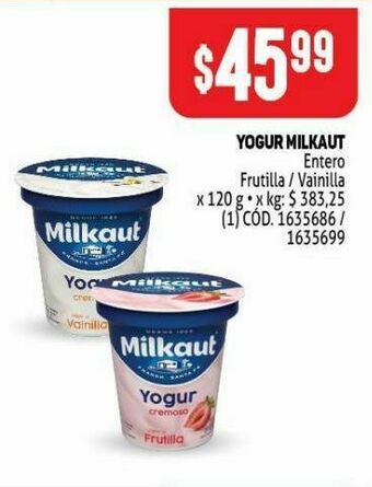 Makro Yogur milkaut 120g oferta