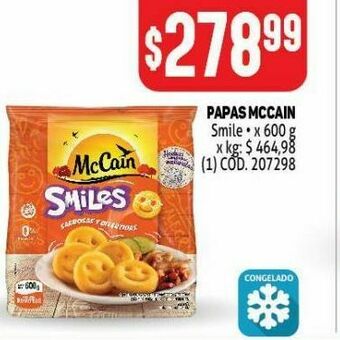 Makro Papas mc cain smile 600g oferta