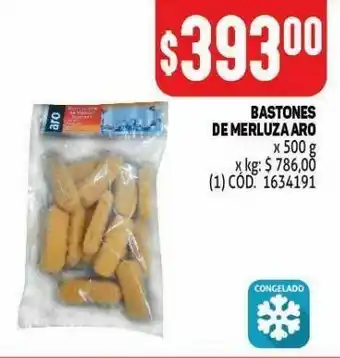 Makro Bastones de merluza aro 500g oferta