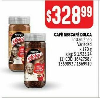 Makro Cafe nescafé dolca 170g oferta