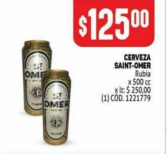 Makro Cerveza saint omer 500cc oferta