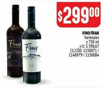 Vino fran 750ml