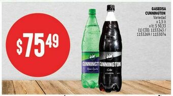 Makro Gaseosa cunnington 1.5lt oferta