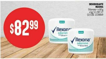Makro Desodorante rexona 60g oferta
