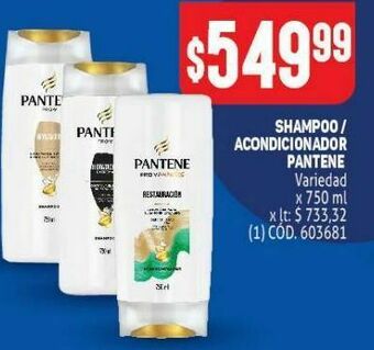 Makro Shampoo / acondicionador pantene 750ml oferta