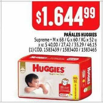 Makro Pañales huggies oferta