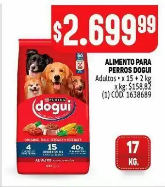 Makro Alimento para perros dogui 17kg oferta