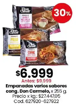 Coto Don Carmelo empanadas varios sabores oferta