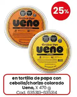 Coto Ureno tortilla de papa con cebolla/chorizo colorado oferta