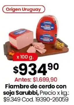 Coto Sarubbi fiambre de cerdo con soja oferta