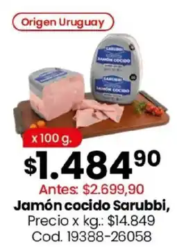 Coto Sarubbi jamón cocido oferta