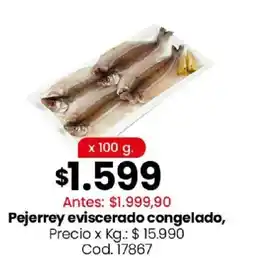 Coto Pejerrey eviscerado congelado oferta