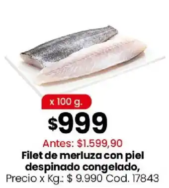Coto Filet de merluza con piel despinado congelado oferta