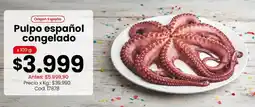 Coto Pulpo español congelado oferta